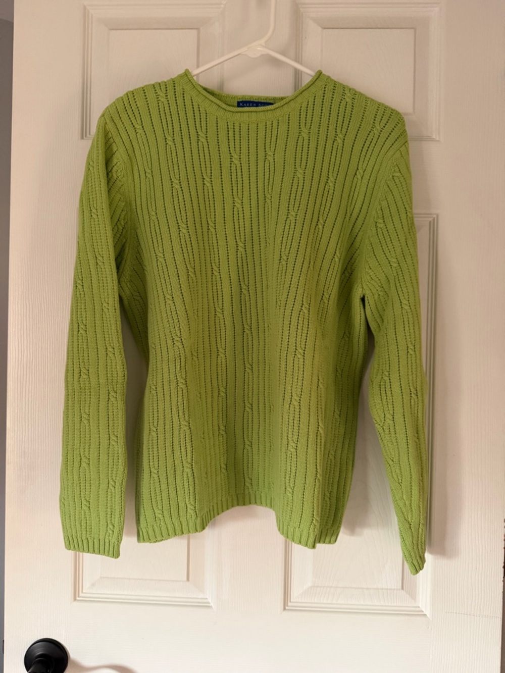 Karen Scott XL Green Crewneck Sweater